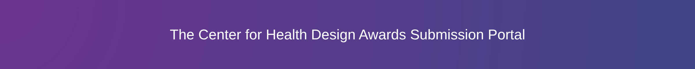 The Center for Health Design Awards logo